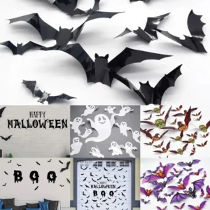 Reusable Halloween Happy Decoration Set