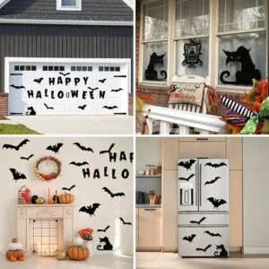 Reusable Halloween Happy Decoration Set