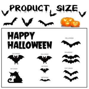 Reusable Halloween Happy Decoration Set