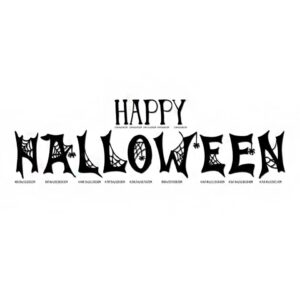 Reusable Halloween Happy Decoration Set