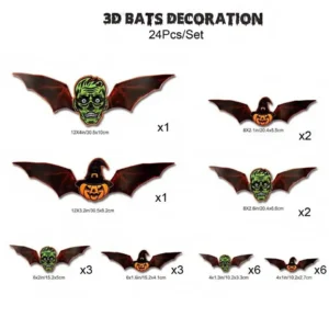 Reusable Halloween Happy Decoration Set