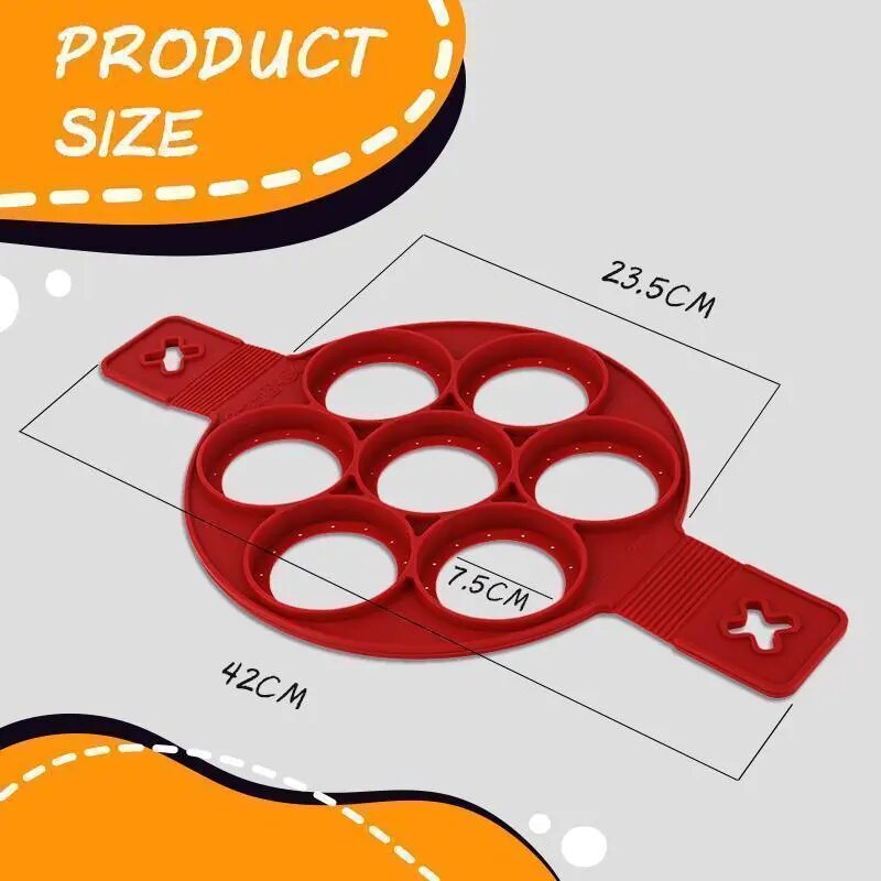 Reusable Silicone Omelette Mold