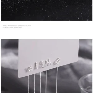 Shiny Alphabet Earrings