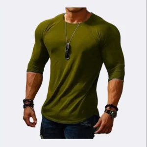 Slim Simple Casual Plain Mens T-Shirt