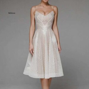 Stylish V-Neck Strap A-Line Dress