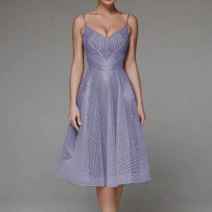Stylish V-Neck Strap A-Line Dress