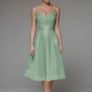 Stylish V-Neck Strap A-Line Dress