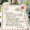 To My Daughter Warm Gift Blanket