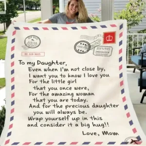 To My Daughter Warm Gift Blanket