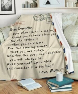 To My Daughter Warm Gift Blanket