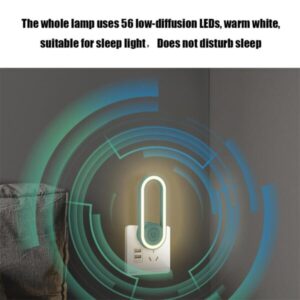 Ուլտրաձայնային մոծակների սպանիչ LED քնած լույսով