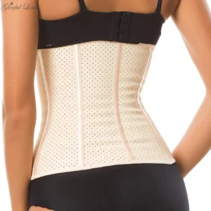 Women Latex Underbust Waist Trainer Corset