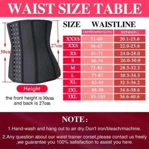 Women Latex Underbust Waist Trainer Corset