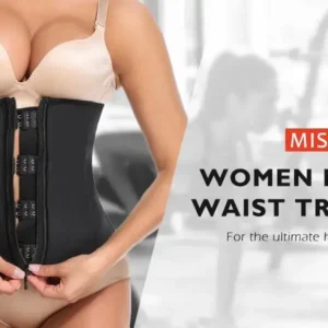 Women Latex Underbust Waist Trainer Corset