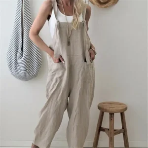 Womens Casual Sleeveless Jumpsuit