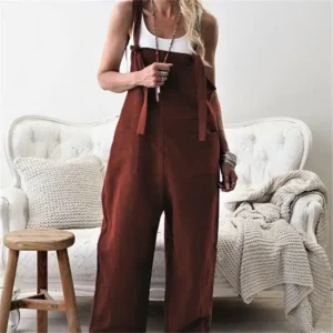 Womens Casual Sleeveless Jumpsuit