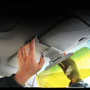 Alternative view of Anti-Glare Safety Day and Night Driving Car Visor Extender