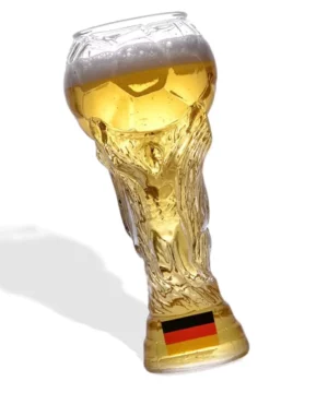 CUSTOM 2022 WORLD CUP BEER GLASS WITH NATIONAL FLAG