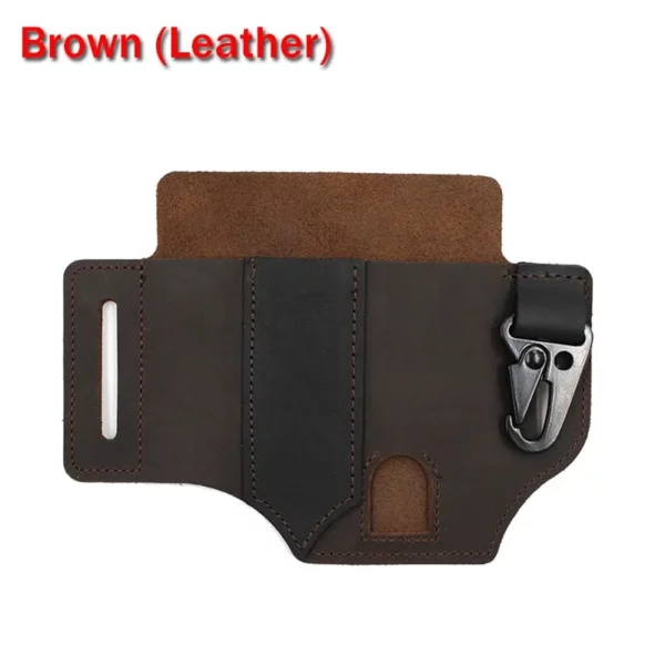 Cowhide Leather Owl Buckle Tactical Multifunctional Belt Cover