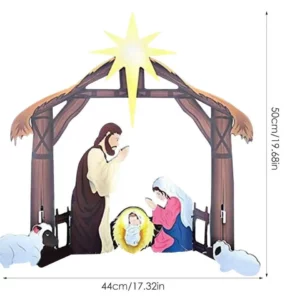 Alternative view of Holy Night Outdoor Christmas Nativity Set