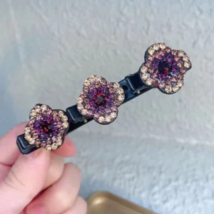 Luminerie Hair Clip With Crystal Flower