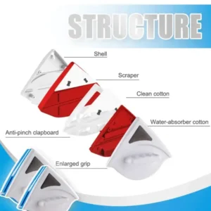 Magnetic Glass Cleaner Brush