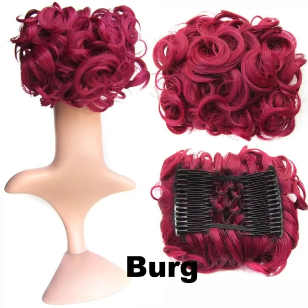Boloka Bun ea Hao e Messy Hair-Curly Hairpin