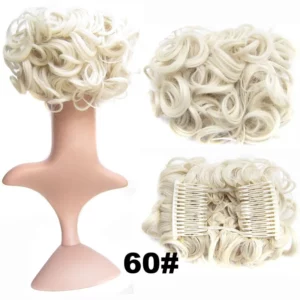 Alternative view of Save Your Messy Hair-Curly Hairpin Bun