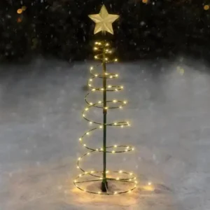 Solar Metal LED Christmas Tree Decoration String Lights