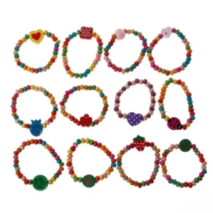 Alternative view of (🌲Early Christmas Sale- SAVE 48% OFF)12Pcs/Set Colourful Wooden Bracelets🎉Buy 3 Get Free Shipping