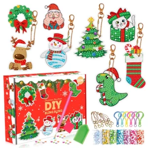 Christmas DIY Diamond Painting Pendant
