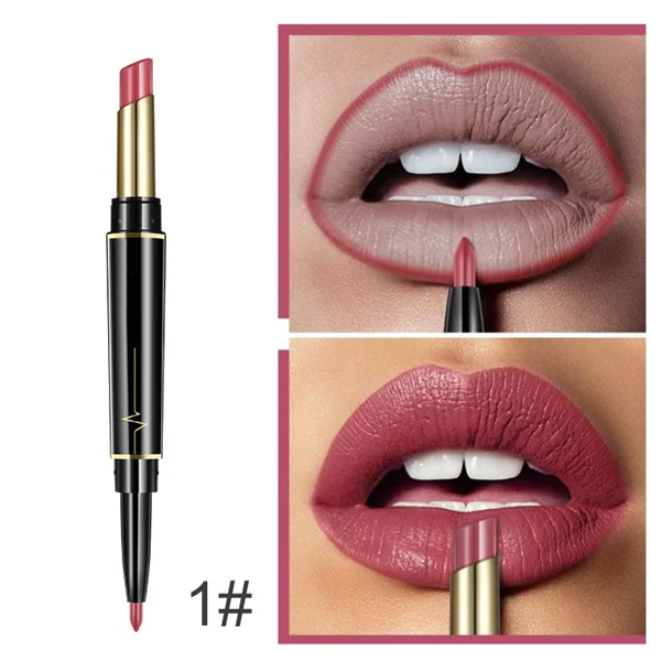 16 Warna Lipstik Lipstik + Lip Liner Combo