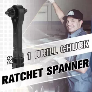 2 በ 1 Drill Chuck Ratchet Spanner