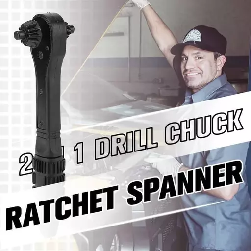 2 ໃນ 1 ເຈາະ Chuck Ratchet Spanner