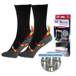 35-градусные нагревательные носки из алюминизированных волокон
