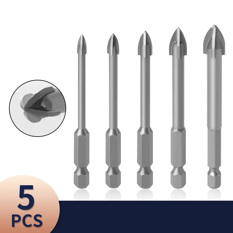 4-EDGE CROSS DRILL BIT SET 7PCS - Image 2