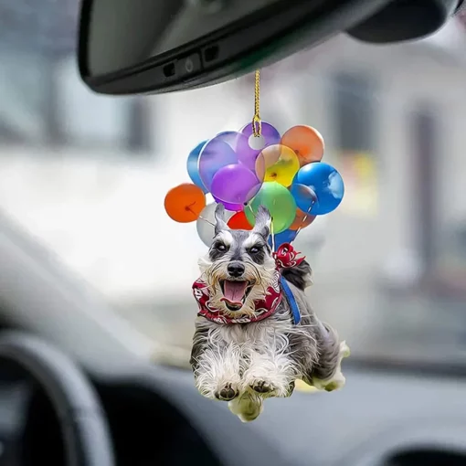 Car Hanging Ornament With Colorful Balloon