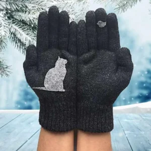 Alternative view of Cat Fan Cotton Gloves-Buy More Save More