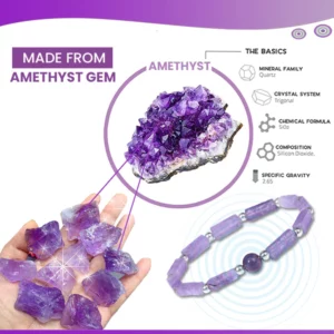 Alternative view of ZensPuri Bracelet In Natural Protective Gemstone