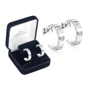 Alternative view of Doris Acupressure Magnetherapy Lymphvity Earrings