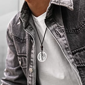 Alternative view of Feng Shui Coins Necklace