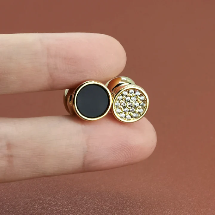 Glamorous Barbell Shape Earrings - Image 3