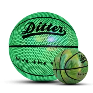 Alternative view of HOLOGRAPHIC REFLECTIVE GLOWING BASKETBALL