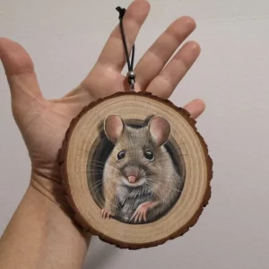 Alternative view of Holiday Decoration Family Wood Slice Decoration