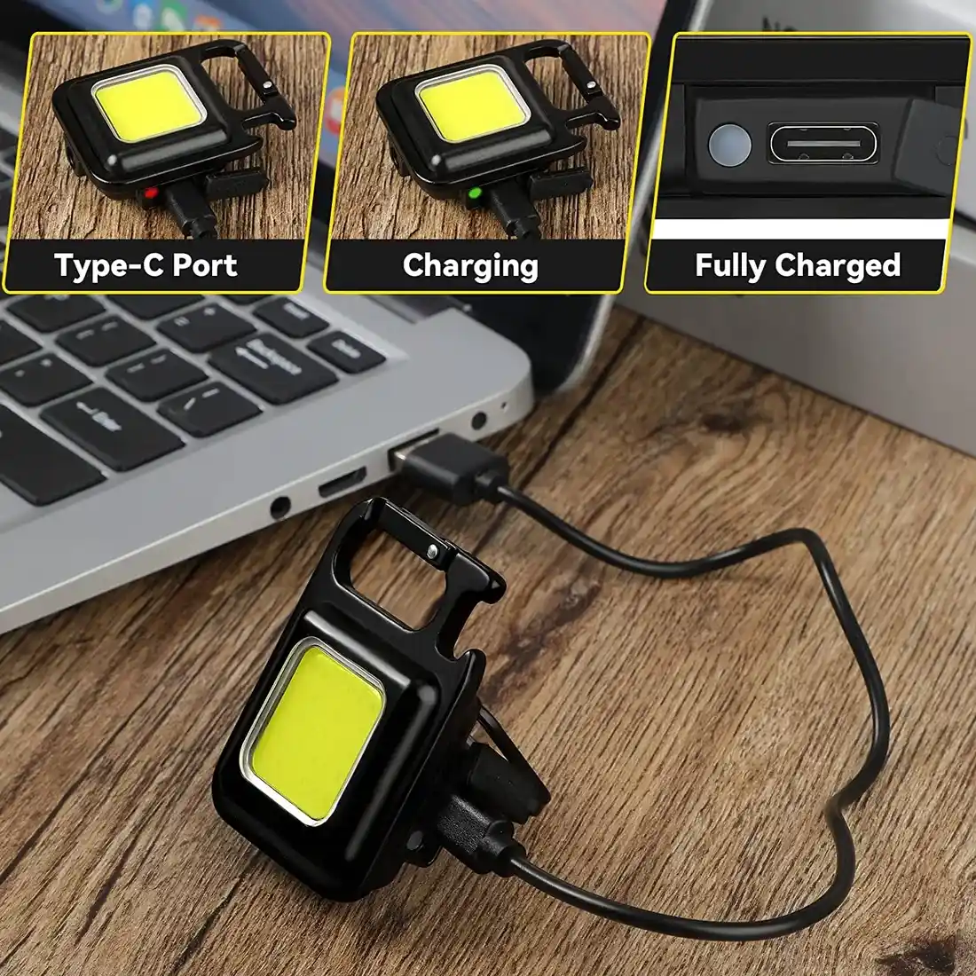 Keychain Light USB Charging Emergency Lamps - Image 3