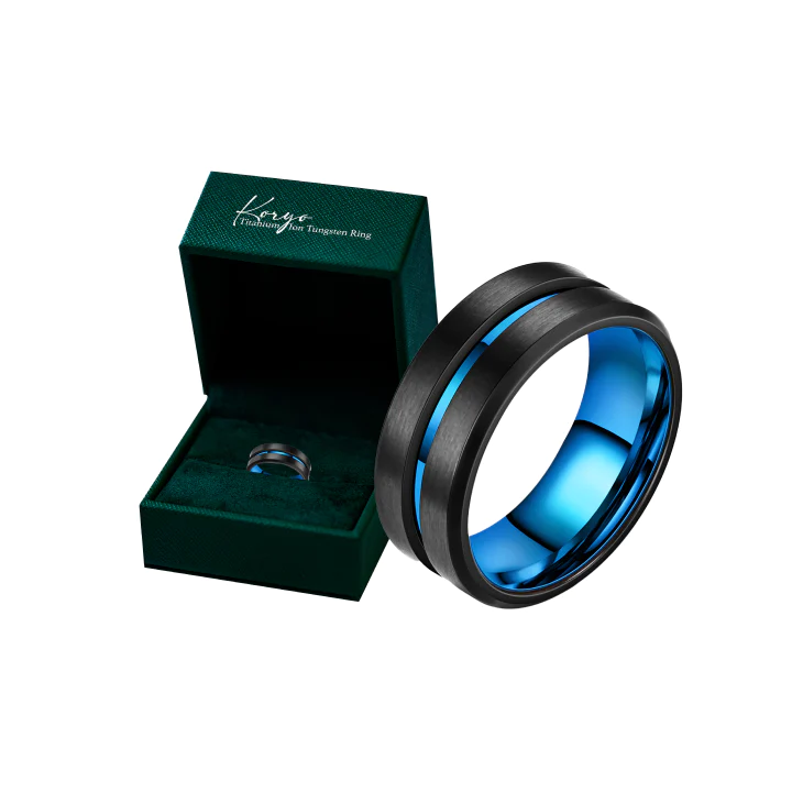 Волфрамов пръстен с титанов йон Koryo