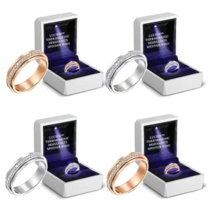 Lucien Thermogenic Moissanite Spinner Ring