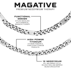 Alternative view of MAGATIVE Thermovibe Silver Neckchain