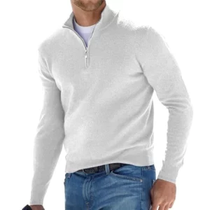 Alternative view of Men's Basic Zipped Sweater