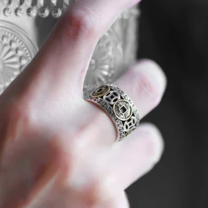 Alternative view of Richluck Max Force Five Emperors Coins Ring